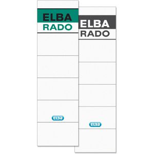 Produktbild für Rückenschilder Elba 100420956, rado brillant, weiß