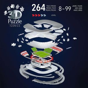 Produktbild für Puzzle Ravensburger 12008033 Iconics - Allianz Arena mit Licht