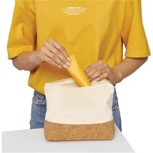 Produktbild für Kosmetiktasche Böttcher-AG Cork Use, weiß / braun