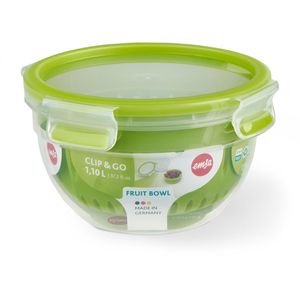 Produktbild für Salatbox Emsa Clip &amp; Go Fruit Bowl, 1,1 Liter
