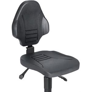 Produktbild für Arbeitsstuhl meychair W13-25-TR-PU, XXL, schwarz