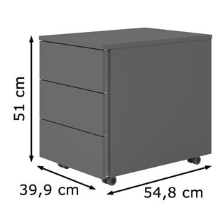 Produktbild für Rollcontainer Böttcher-AG Base Lite, aus Holz, graphit