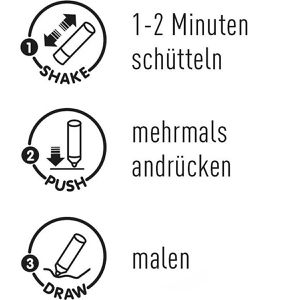Produktbild für Porzellanstifte Kreul Glass &amp; Porcelain Pen Metallic, 16424