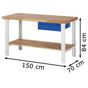 Produktbild für Werkbank Rau Basic 7001-7, blau