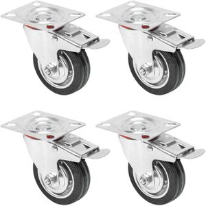 Schwerlastrolle HMF 6790, Lenkrolle mit Bremse