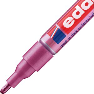 Produktbild für Lackmarker Edding 751, pink-metallic