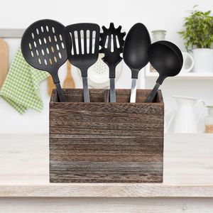 Produktbild für Küchenutensilienhalter Relaxdays 10025561, Paulownia-Holz