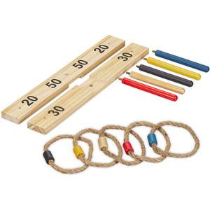 Produktbild für Wurfspiel Relaxdays 10039176, Ringwurfspiel Holz
