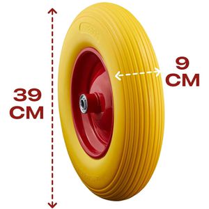 Produktbild für Schubkarrenrad Arebos 4.80/4.00-8, pannensicher Vollgummi