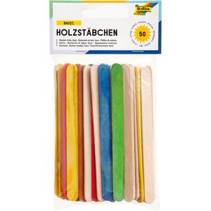 Holzstäbchen Folia 2290 Basic, farbig sortiert