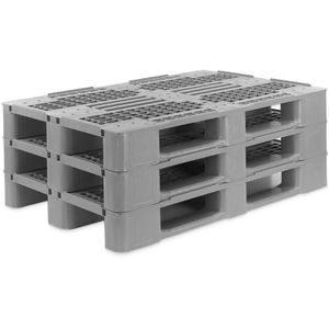 Produktbild für Kunststoffpalette Alpha-Paletten 1240-GR, aus PE