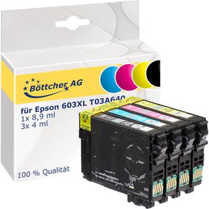 Epson 603 Multipack Original AG schwarz, cyan, gelb Druckerpatronen C13T03U640 Böttcher magenta, –