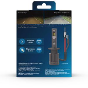 Produktbild für Auto-Lampe Philips Ultinon Pro6000 Boost Gen2, 5800 Kelvin, H1