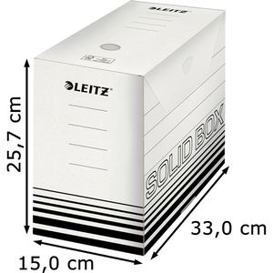 Produktbild für Archivbox Leitz 6129-00-01, Solid, A4