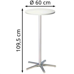 Produktbild für Stehtisch Maul 9323102, weiß