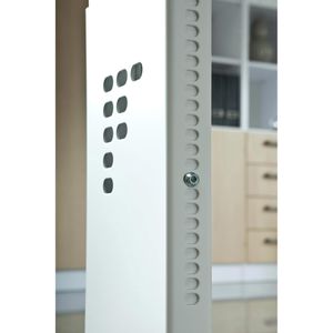 Produktbild für Schreibtisch Hammerbacher O-Serie, buche / silber