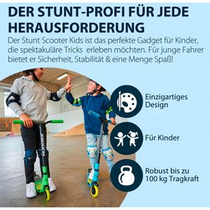 Produktbild für Scooter Hudora Stunt Scooter Kids, Stahlpfosten, hellblau