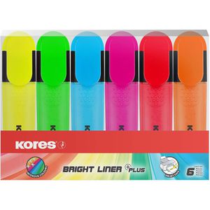 Produktbild für Textmarker Kores Bright Liner, 6 Stück