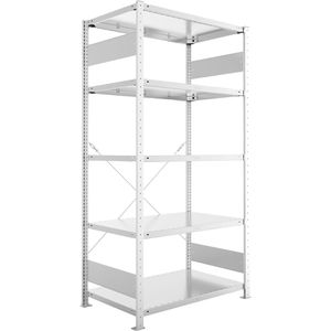 Schwerlastregal META-Regalbau 20095023, 5 Metallböden
