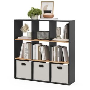 Produktbild für Bücherregal Vicco Nove, anthrazit / eiche