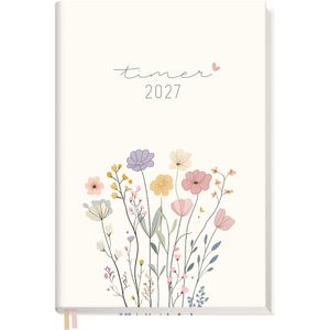 Produktbild für Buchkalender Häfft Chäff-Timer Flower Joy, Jahr 2026/2027