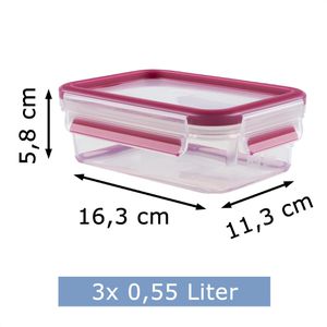 Produktbild für Frischhaltedose Emsa Clip&amp;Close 515582, aus Kunststoff