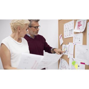 Produktbild für Pinnwand ALLboards TK1810D, braun