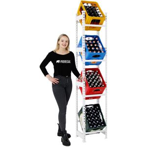 Produktbild für Getränkekistenregal PROREGAL High Big Camel, für 4 Kisten