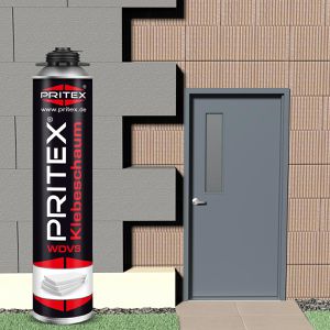 Produktbild für Klebeschaum Pritex 510033537, Dämmstoffkleber, 1K, WDVS