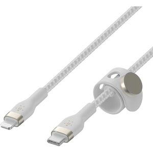 Produktbild für Ladekabel Belkin BoostCharge Pro Flex, weiß, 1m