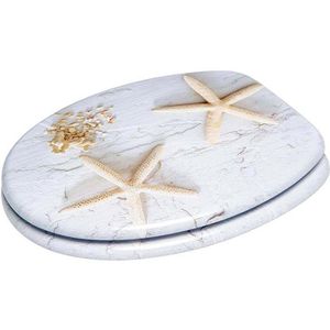 Produktbild für WC-Sitz Sanilo Seestern A329804, oval, aus Holz