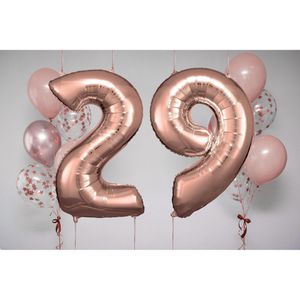 Produktbild für Luftballons Amscan 9906284, Riesenzahl 9, rose