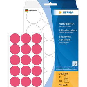 Produktbild für Markierungspunkte Herma 2276, leuchtrot