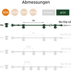 Produktbild für Lichterkette LEDmaxx Illu-10g-v2, innen + außen