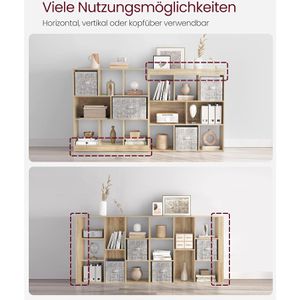 Produktbild für Bücherregal Vasagle LBC52NL, eiche