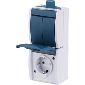 Steckdose Busch-Jaeger Ocean 2601/5/20EW-53-503, IP44, Aufputz