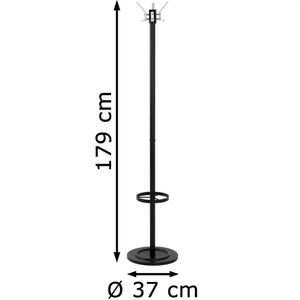 Produktbild für Garderobenständer Haku-Möbel Pat 6, schwarz