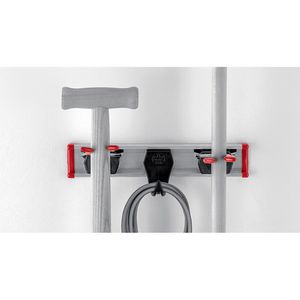 Produktbild für Gerätehalter Bruns Alu-Set, 2 Halter, 1 Haken