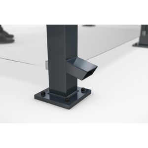 Produktbild für Personenunterstand WSM Passau P13, anthrazit, aus Metall