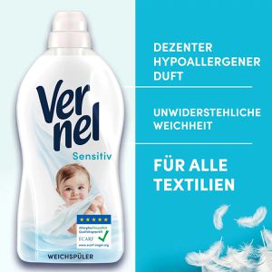 Produktbild für Weichspüler Vernel Sensitiv, hypoallergen