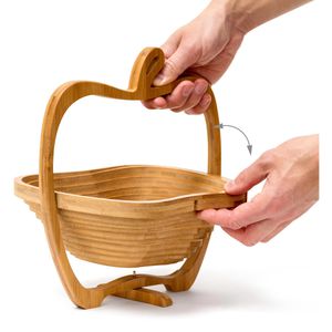 Produktbild für Obstschale Relaxdays 10019142, Faltkorb Apfel