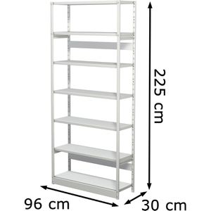 Produktbild für Aktenregal Kerkmann Progress 500, 50940111, aus Metall