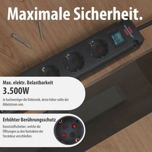 Produktbild für Steckdosenleiste Brennenstuhl Bremounta, 3m Kabel