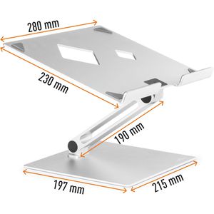 Produktbild für Laptop-Ständer Durable RISE 505023, aus Aluminium