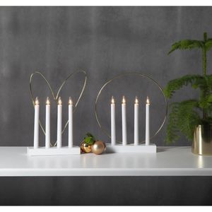 Produktbild für Lichterbogen Eglo 410979, Glossy, weiß / messing