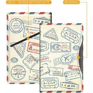 Produktbild für Reisepasshülle Fintie APPA098, Stempel Design