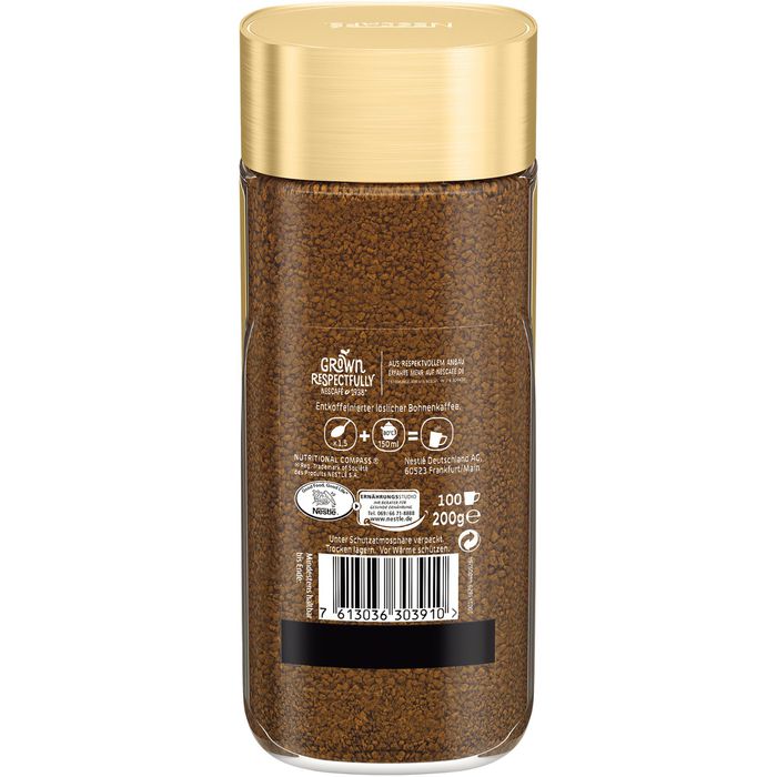 Nescafe Kaffee Gold Entkoffeiniert, InstantKaffee, im