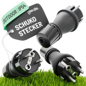 Produktbild für Schutzkontaktstecker Greate 501400, 16 A / 230 V, schwarz