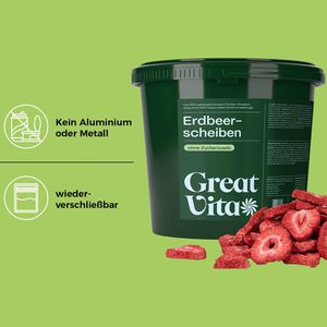 Produktbild für Trockenfrüchte GreatVita Premium Erdbeeren, ungeschwefelt