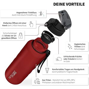 Produktbild für Trinkflasche 720DGREE uberBottle Imperial Red